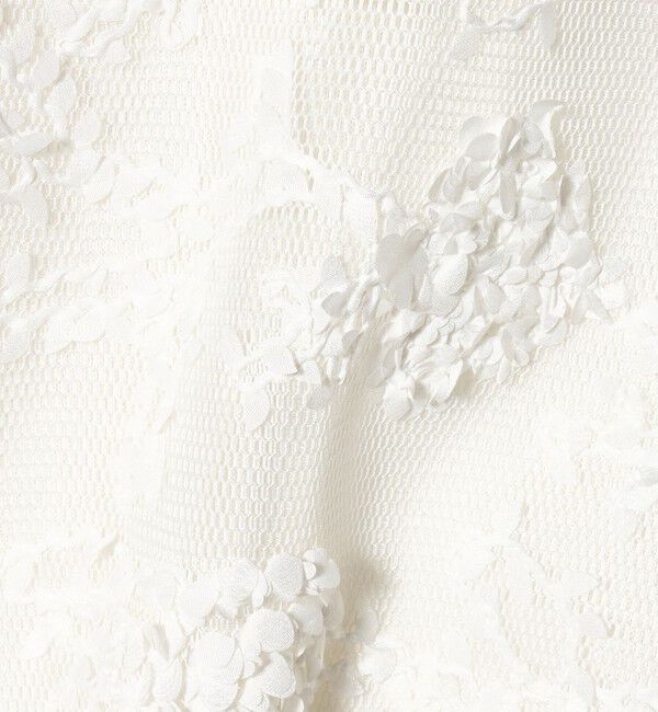 UNITED ARROWS「エンブロイダリーフラワー メッシュ ベスト」|ベスト・ジレ|