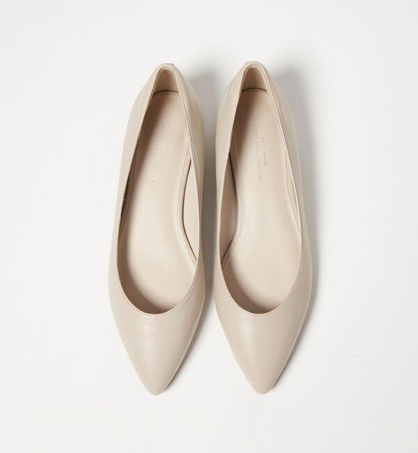 UNITED ARROWS green label relaxing「ポインテッド メタルライン フラットパンプス 撥水」|パンプス|