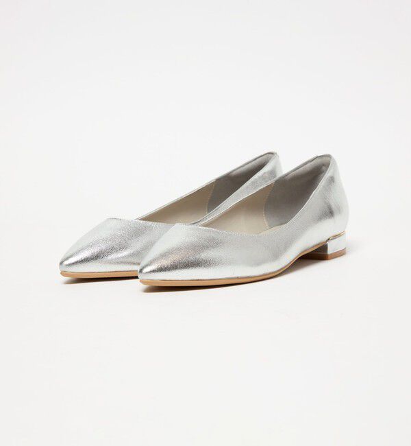 UNITED ARROWS green label relaxing「ポインテッド メタルライン フラットパンプス 撥水」|パンプス|