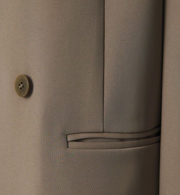 BEAUTY&YOUTH UNITED ARROWS「【WEB限定 Wardrobe DAILY MINIMAL】ダブルクロス カラーレスジャケット ウォッシャブル」|ノーカラージャケット|