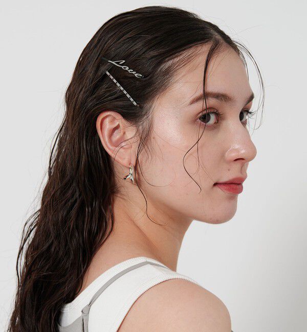 BEAUTY&YOUTH UNITED ARROWS「＜heyep＞ロゴ ラインストーン ヘアピン/4P」|その他|
