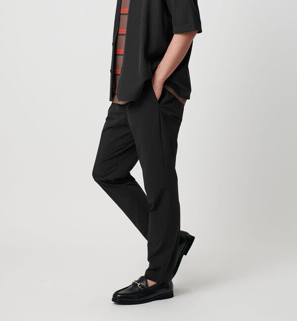 BEAUTY&YOUTH UNITED ARROWS「360&deg;MASTER 1プリーツ テーパード イージーパンツ -セットアップ対応 ストレッチ ウォッシャブル マルチ機」|チノ|