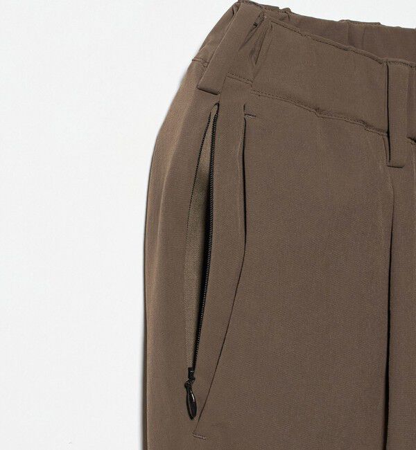 BEAUTY&YOUTH UNITED ARROWS「360&deg;MASTER 1プリーツ テーパード イージーパンツ -セットアップ対応 ストレッチ ウォッシャブル マルチ機」|チノ|