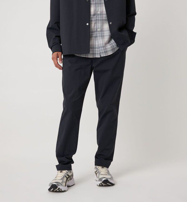 BEAUTY&YOUTH UNITED ARROWS「360&deg;MASTER 1プリーツ テーパード イージーパンツ -セットアップ対応 ストレッチ ウォッシャブル マルチ機」|チノ|NAVY