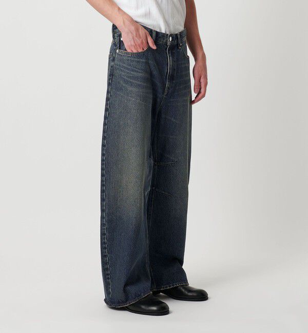 MONKEY TIME「デニム カーブ パンツ」|チノ|