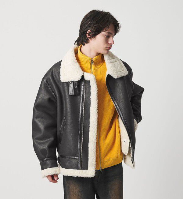 MONKEY TIME「ムートンライク B-3 ジャケット」|その他|