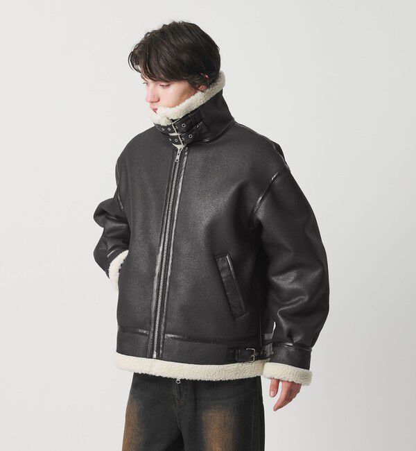 MONKEY TIME「ムートンライク B-3 ジャケット」|その他|