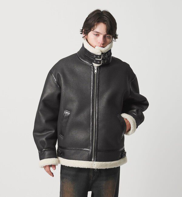 MONKEY TIME「ムートンライク B-3 ジャケット」|その他|