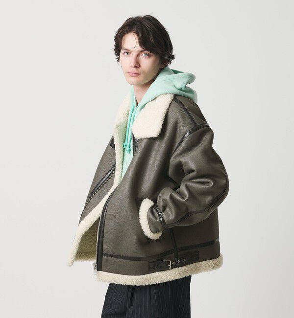 MONKEY TIME「ムートンライク B-3 ジャケット」|その他|