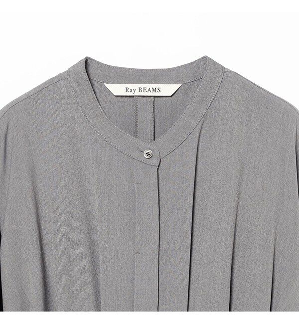 Ray BEAMS 「タックウエスト バンドカラー ワンピース」|ワンピース|