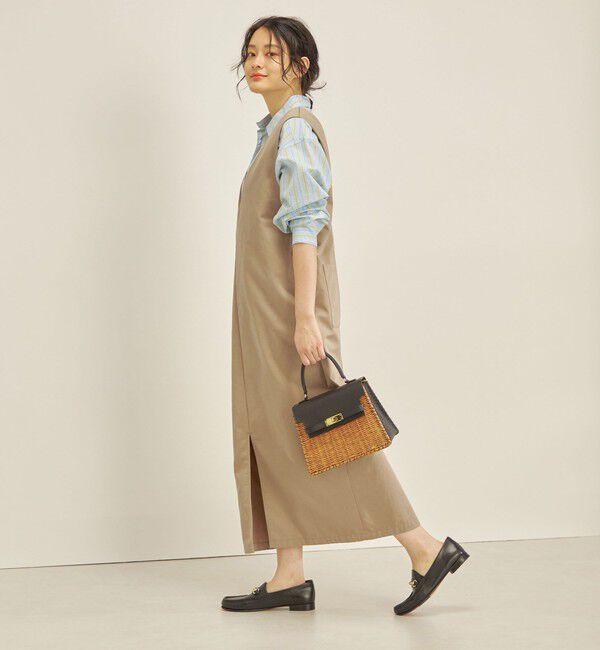 SHIPS for women「【SHIPS別注】TICCA:〈手洗い可能〉チノ ジャンパー スカート ◇」|ワンピース|