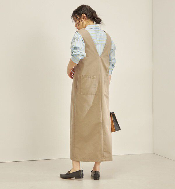 SHIPS for women「【SHIPS別注】TICCA:〈手洗い可能〉チノ ジャンパー スカート ◇」|ワンピース|