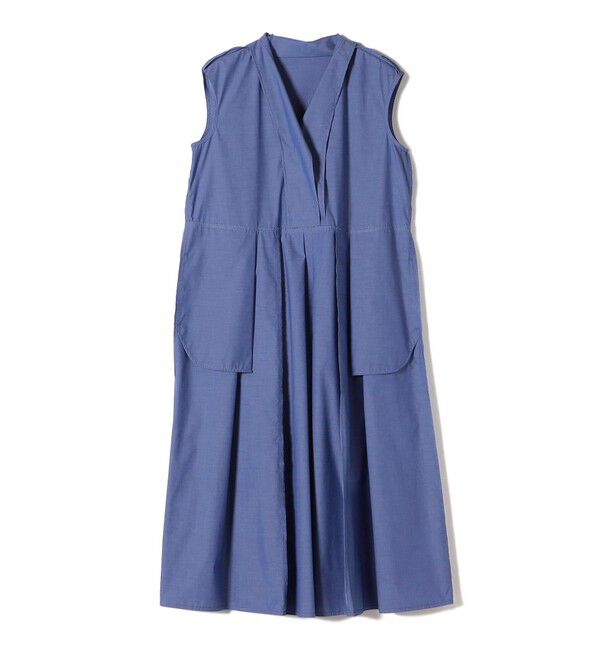 SHIPS for women「SHIPS Primary Navy Label:〈手洗い可能〉タック フレア ワンピース」|ワンピース|