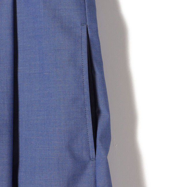 SHIPS for women「SHIPS Primary Navy Label:〈手洗い可能〉タック フレア ワンピース」|ワンピース|