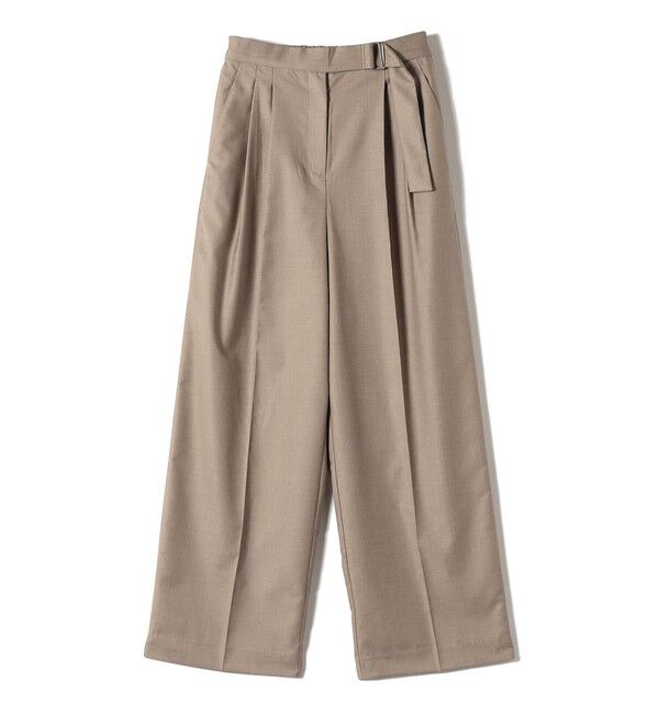 SHIPS Colors 「SHIPS Colors:〈手洗い可能〉TR ベルテッド タック パンツ」|その他|