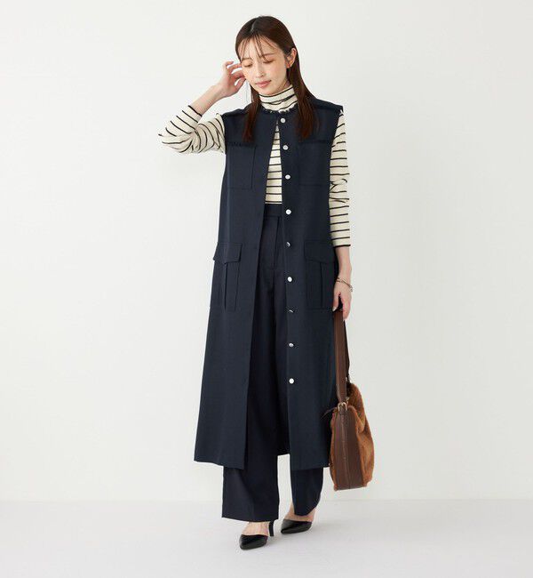 SHIPS Colors 「SHIPS Colors:〈手洗い可能〉TR ベルテッド タック パンツ」|その他|