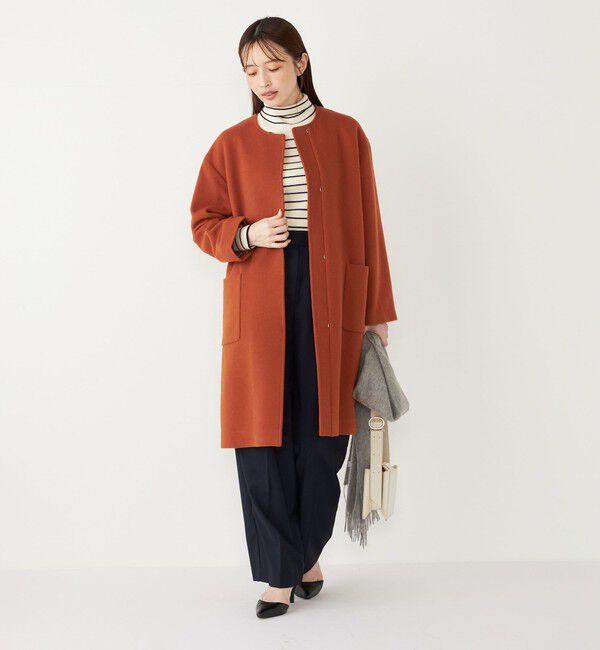 SHIPS Colors 「SHIPS Colors:〈手洗い可能〉TR ベルテッド タック パンツ」|その他|