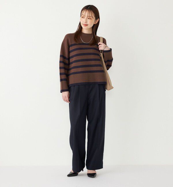 SHIPS Colors 「SHIPS Colors:〈手洗い可能〉TR ベルテッド タック パンツ」|その他|