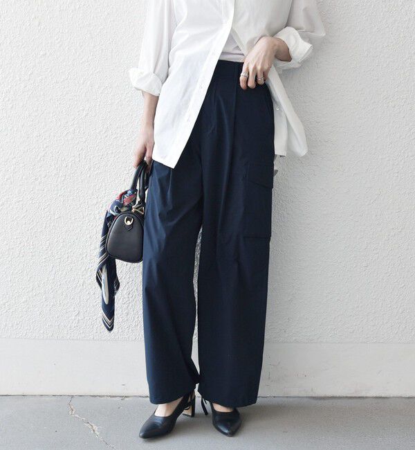 SHIPS any「《予約》【WEB限定】SHIPS any:〈洗濯機可能〉タイプライター イージー カーゴ パンツ」|カーゴ|