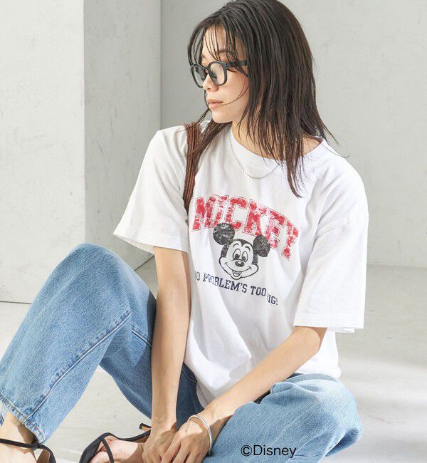 SHIPS for women「《予約》【SHIPS別注】GOOD ROCK SPEED:MICKEY / TEE」|Tシャツ・カットソー|ホワイト系