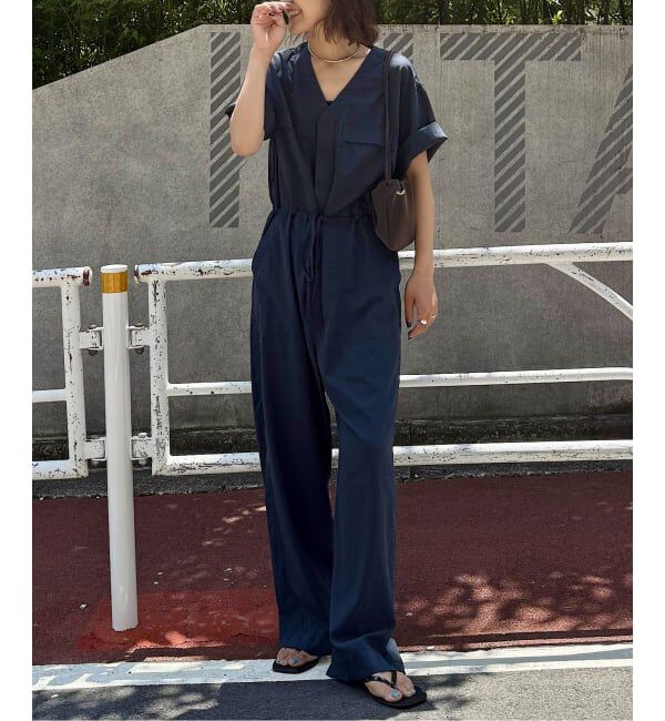 OUTDOOR PRODUCTS Usual Things「追加3 ダブルポケットVネックオールインワン」|オールインワン|