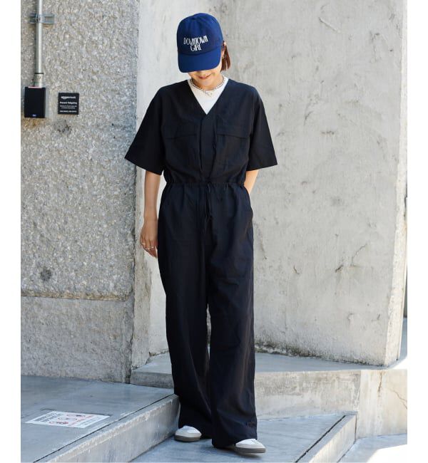 OUTDOOR PRODUCTS Usual Things「追加3 ダブルポケットVネックオールインワン」|オールインワン|