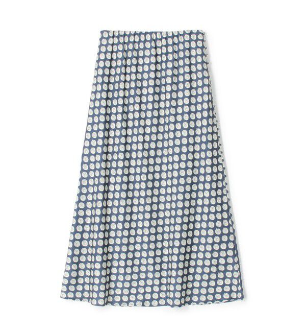 SOULEIADO「ポリエステルプリント フレアミディスカート」|スカート|16 グレー系