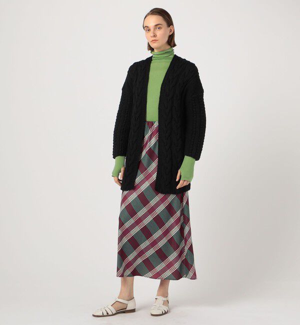 SOULEIADO「ポリエステルプリント フレアミディスカート」|スカート|