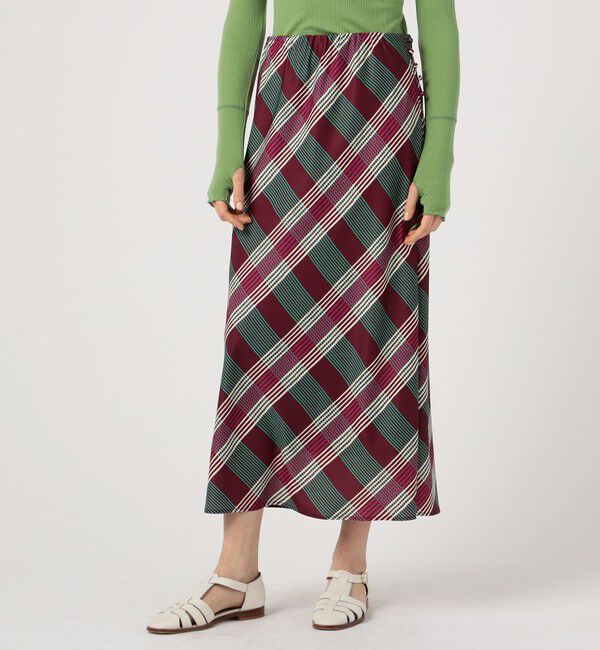 SOULEIADO「ポリエステルプリント フレアミディスカート」|スカート|