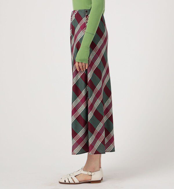 SOULEIADO「ポリエステルプリント フレアミディスカート」|スカート|