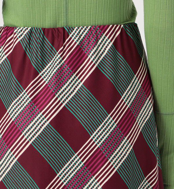 SOULEIADO「ポリエステルプリント フレアミディスカート」|スカート|