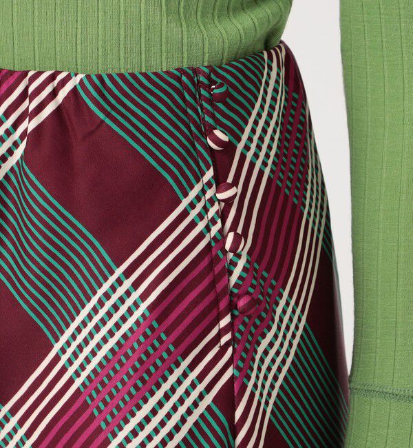 SOULEIADO「ポリエステルプリント フレアミディスカート」|スカート|