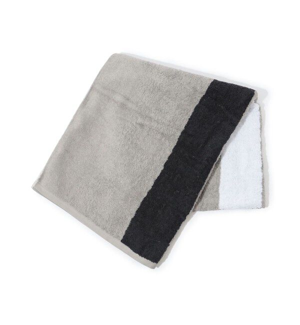 JAMES PERSE「ダブルストライプ ビーチタオル ATD0181」|タオル|14 グレー系