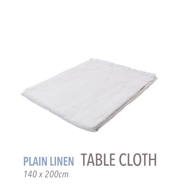 TOMORROWLAND HOME「プレーンリネン テーブルクロス（140cm X 200cm）」|食器・キッチングッズ|13 ライトグレー