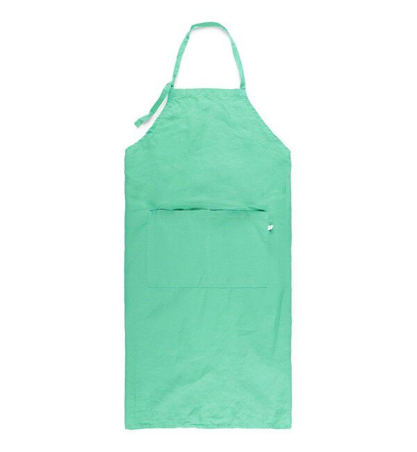 TOMORROWLAND HOME「プレーンリネン エプロン」|食器・キッチングッズ|57 グリーン