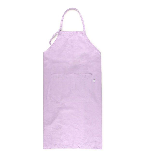 TOMORROWLAND HOME「プレーンリネン エプロン」|食器・キッチングッズ|73 ライトパープル