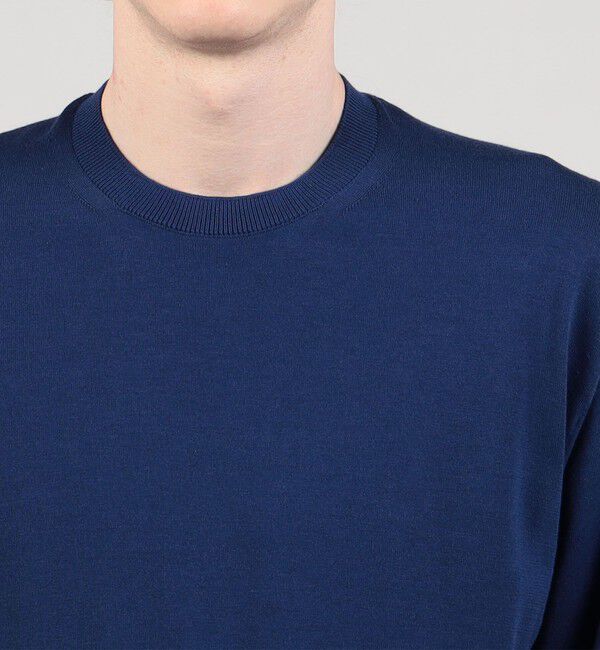 TOMORROWLAND MENS「TOMORROWLAND tricot ギザコットン クルーネックプルオーバー」|ニット・セーター|