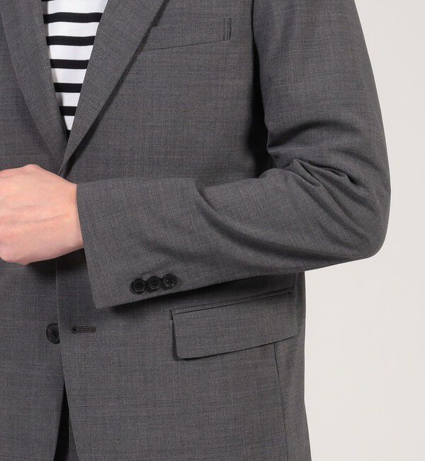 TOMORROWLAND MENS「ウールポリエステル シングルブレステッド2Bジャケット」|テーラードジャケット|