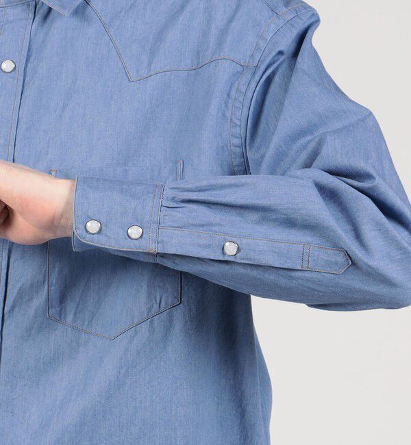 TOMORROWLAND MENS「コットンデニム ウエスタンシャツ」|シャツ・ブラウス|