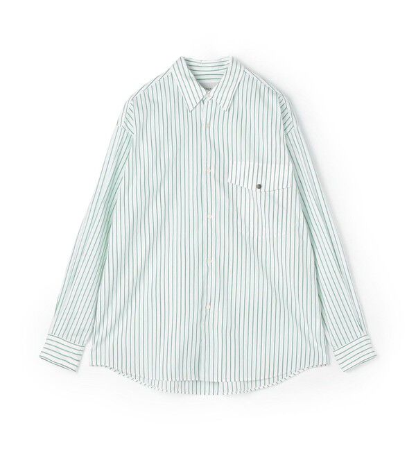 TOMORROWLAND MENS「コットンブロード レギュラーカラーシャツ」|シャツ・ブラウス|14 グリーン系