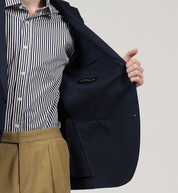 TOMORROWLAND MENS「コットンポリエステル シングルブレステッド2Bジャケット」|テーラードジャケット|