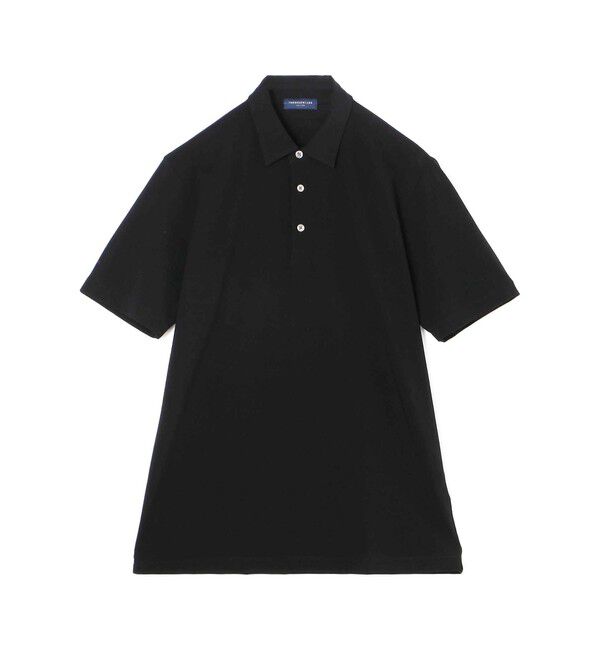TOMORROWLAND MENS「スビンコットンジャージー ポロシャツ」|ポロシャツ|19 ブラック