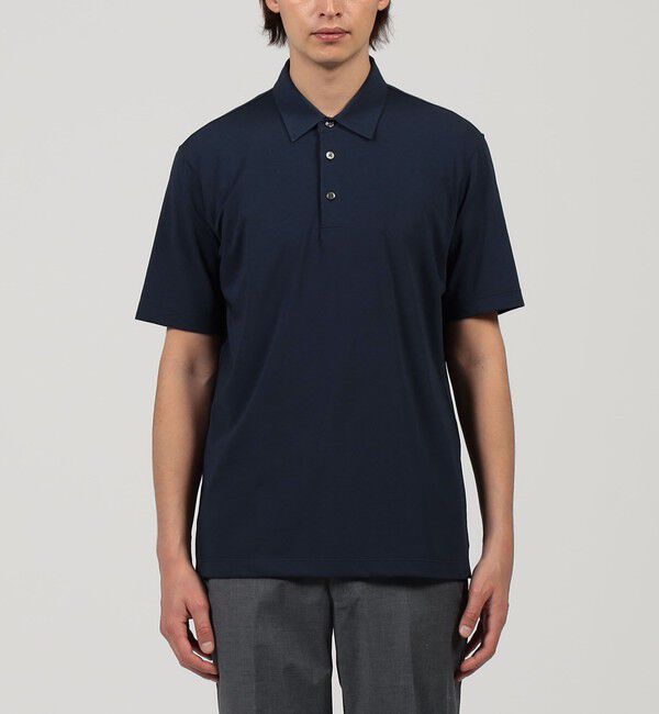 TOMORROWLAND MENS「スビンコットンジャージー ポロシャツ」|ポロシャツ|