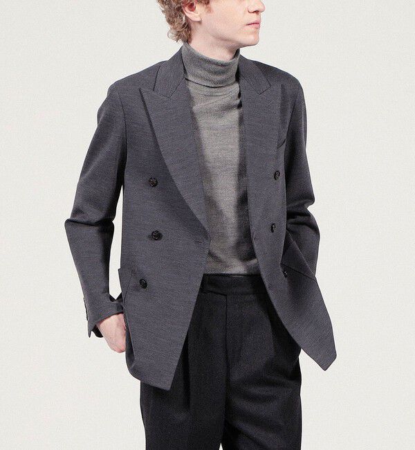 TOMORROWLAND MENS「ウールナイロン ダブルブレステッド6Bジャケット DONDI」|テーラードジャケット|