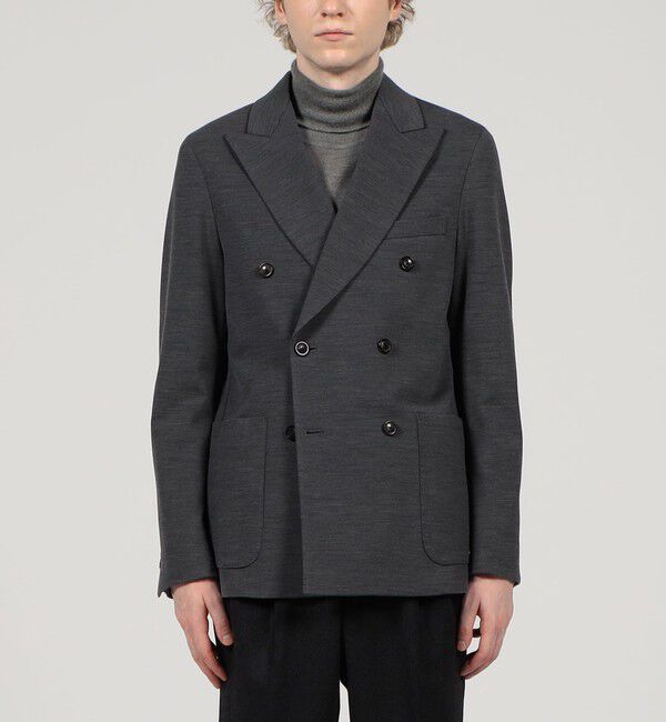 TOMORROWLAND MENS「ウールナイロン ダブルブレステッド6Bジャケット DONDI」|テーラードジャケット|