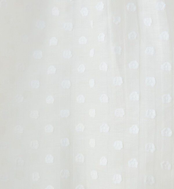 Ballsey「フラワーカットジャカード パフスリーブブラウス」|シャツ・ブラウス|