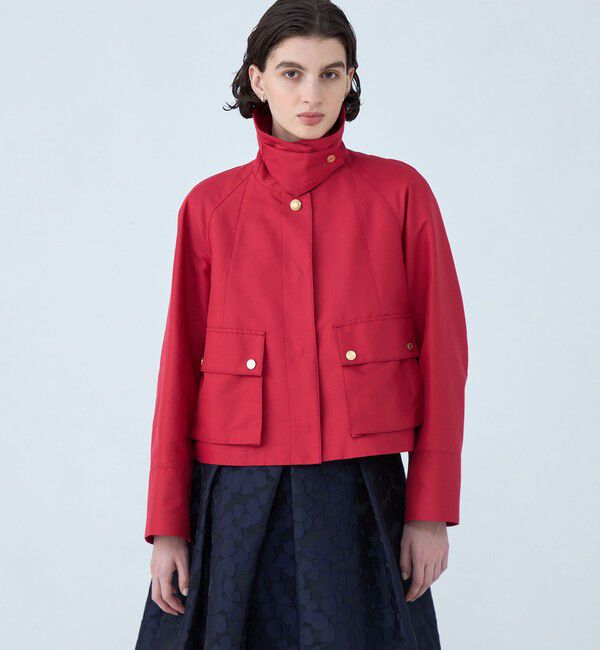 TOMORROWLAND collection「コットンシルクグログラン トラペーズワークジャケット」|ブルゾン・スタジャン|
