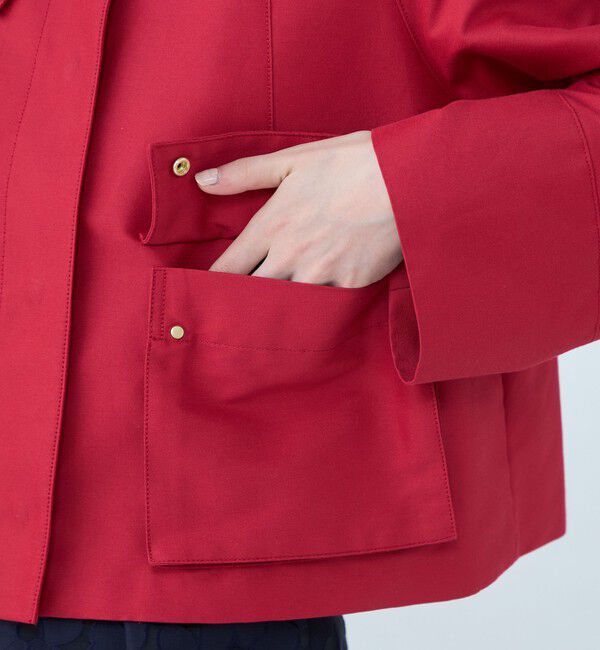 TOMORROWLAND collection「コットンシルクグログラン トラペーズワークジャケット」|ブルゾン・スタジャン|