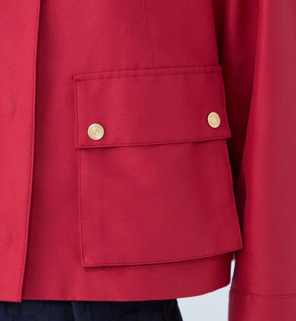 TOMORROWLAND collection「コットンシルクグログラン トラペーズワークジャケット」|ブルゾン・スタジャン|