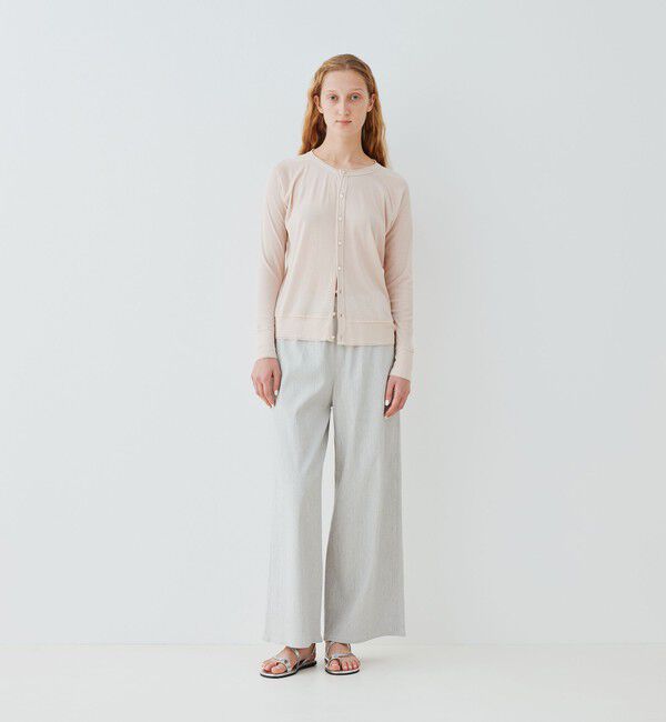 GALERIE VIE「 ガーゼフライス クルーネックカーディガン」|カーディガン|